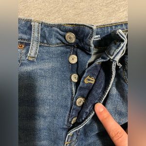 High waisted only navy shorts